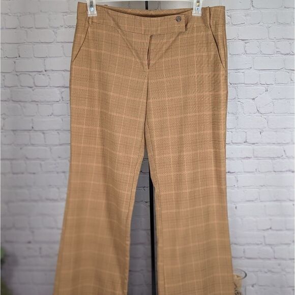 Forever 21 Brown and Tan Plaid Retro Cuffed Slacks - Picture 3 of 7
